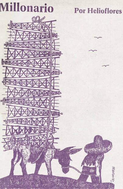 Caricatura “Millonario”, publicada en 1979. Foto: Helioflores/Hemeroteca EL UNIVERSAL.