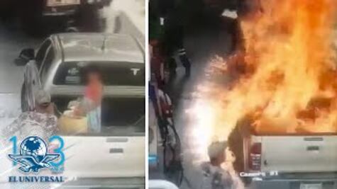 Incendio de bidón en gasolinera deja 2 lesionados en Querétaro