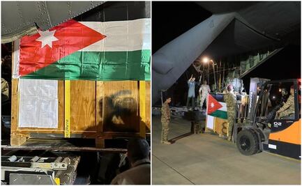 Desde el aire, ejército de Jordania lanza ayuda médica a un hospital de Gaza