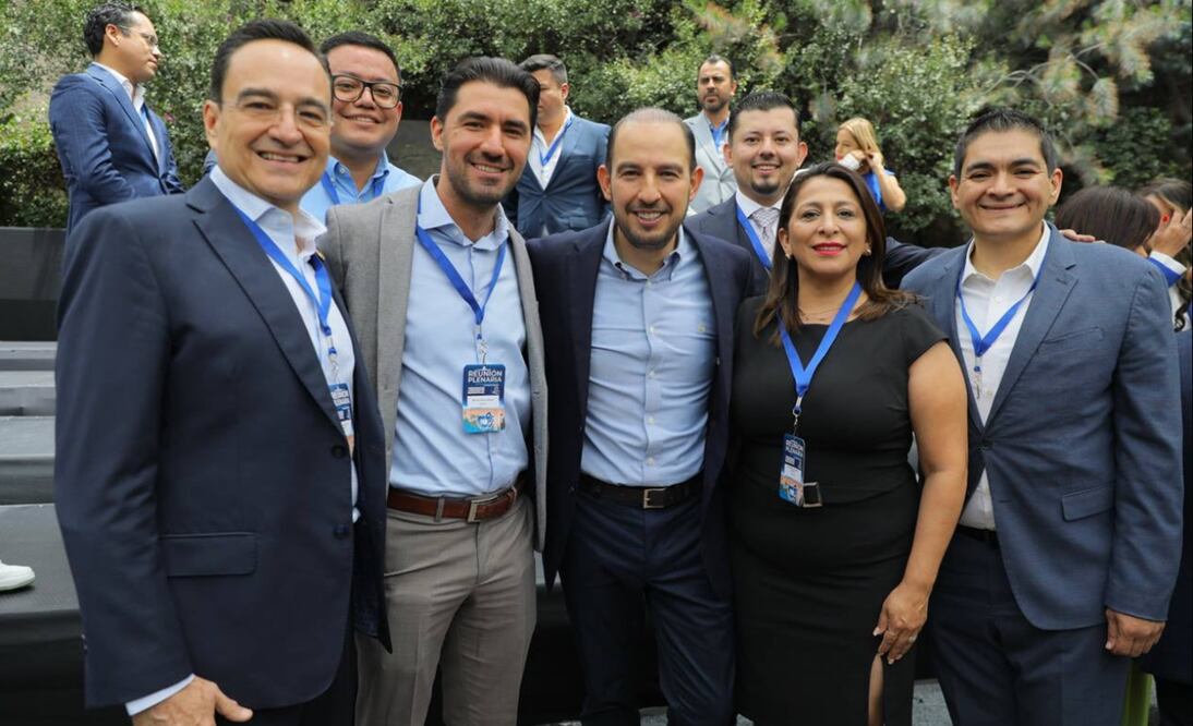 Marko Cortés pidió a los presidentes municipales tomar los ejercicios y programas de éxito de otros gobiernos panistas . Foto: especial