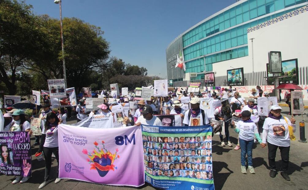 Marcha en Puebla este 8 de Marzo. Foto: Omar Contreras / EL UNIVERSAL