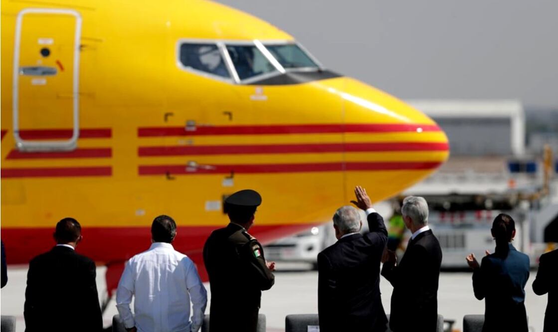 El presidente Andrés Manuel López Obrador agradeció a la empresa DHL por su confianza en invertir en México. Foto: Diego Simón Sánchez
