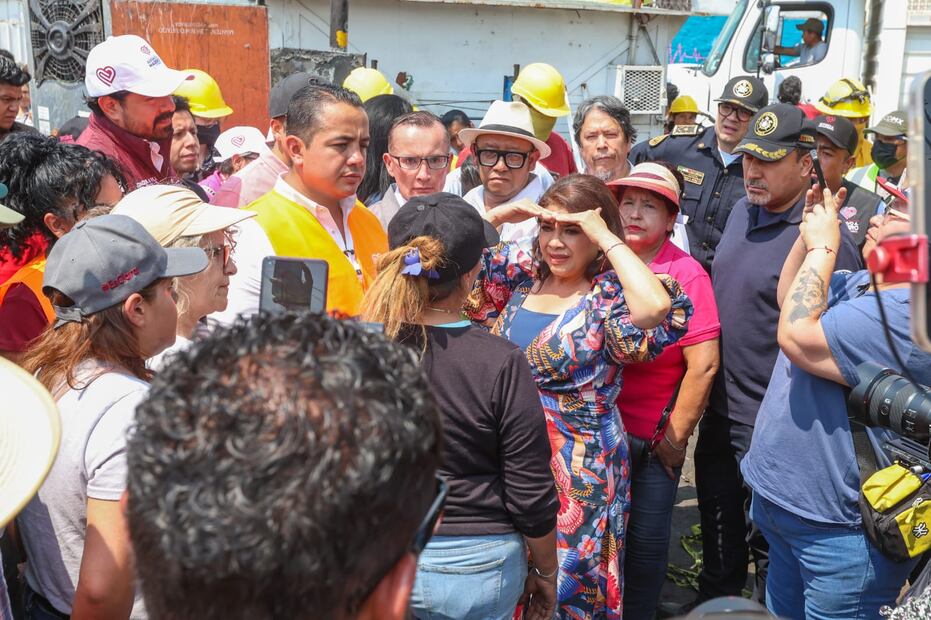 La mandataria capitalina informo que se estima que alrededor de 100 personas fueron afectadas, pero resaltó que no hubo lesionados. (Foto: Axel Sánchez/ EL UNIVERSAL)