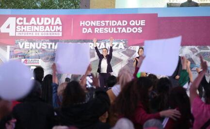 “Estamos hoy dando la cara y rindiendo cuentas” Sheinbaum emite informe en Venustiano Carranza  