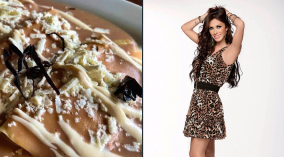 Comparan atuendos de Anahí con fotos de enfrijoladas