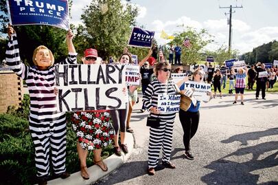 Trump aventaja por un punto a Hillary