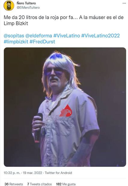 Fred Durst, de Limp Bizkit, desata memes tras su show en el Vive Latino