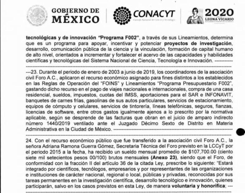 Aunque FGR acreditó que la compra de la casa del Foro Consultivo fue legal, acusó a los 31 científicos