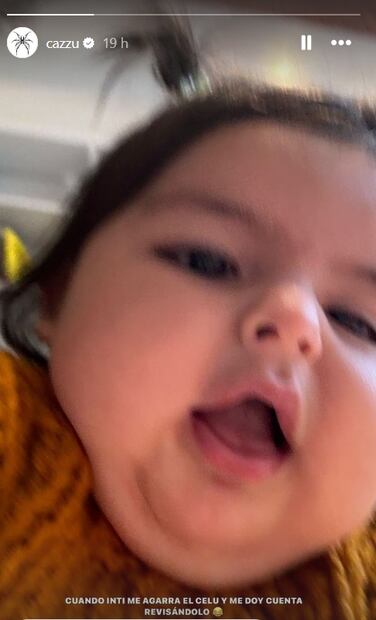 Cazzu comparte tierna foto de Inti, la hija que tiene con Christian Nodal.
