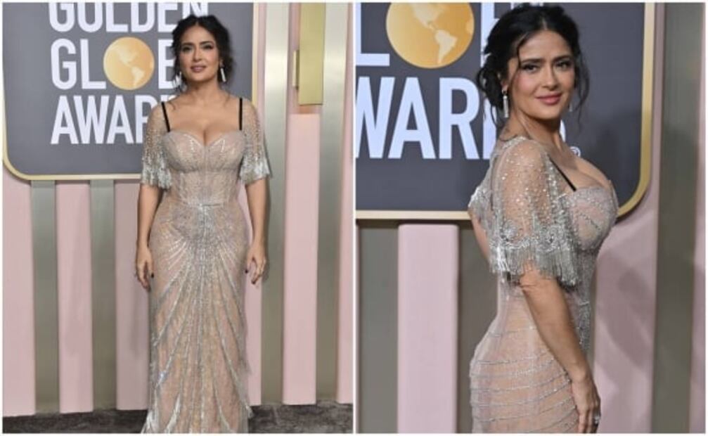 Salma Hayek sorprende al llevar dulce mexicano a los Globos de Oro