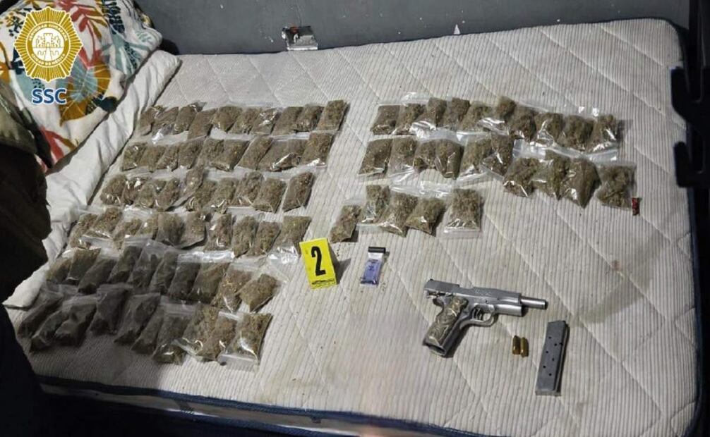 Confiscan armas y marihuana (30/01/2025). Foto:
