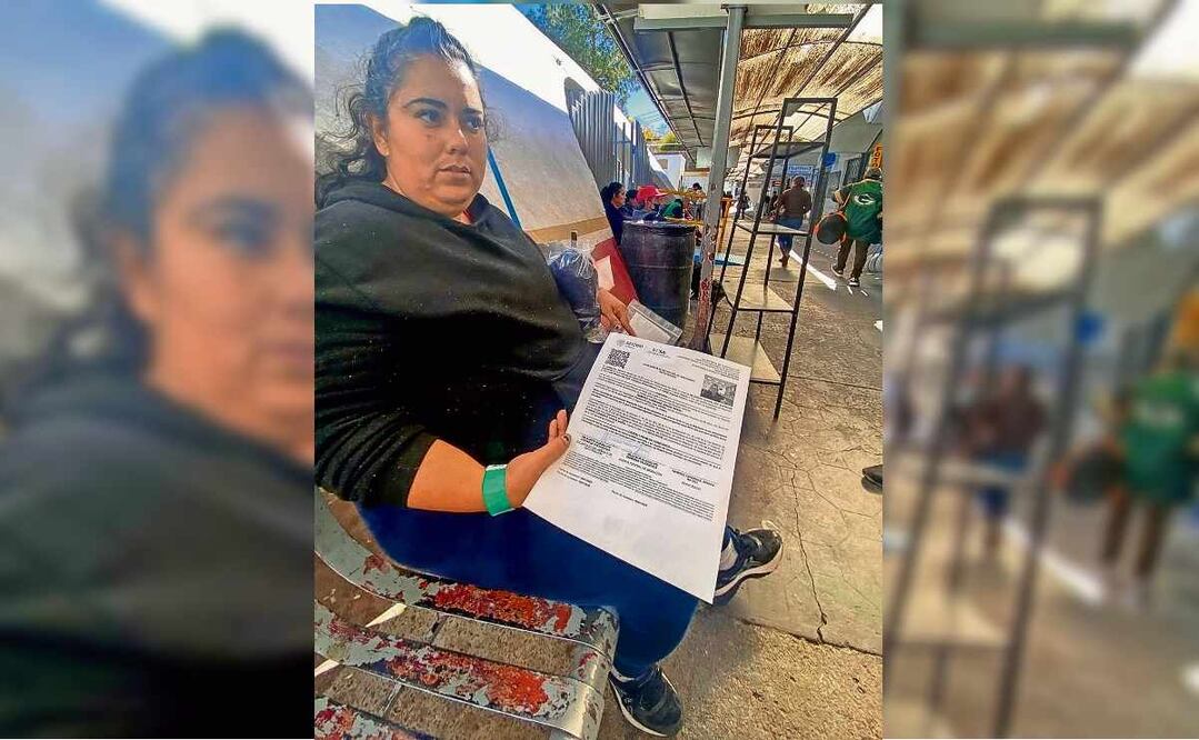 Ariana Nayeli asegura que los albergues de detención en Estados Unidos están llenos de familias 20 de enero. Foto: Javier Escobar / EL UNIVERSAL