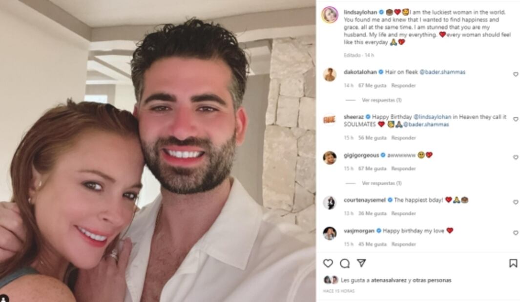 ¿Lindsay Lohan casada?, así lo anuncia en redes sociales