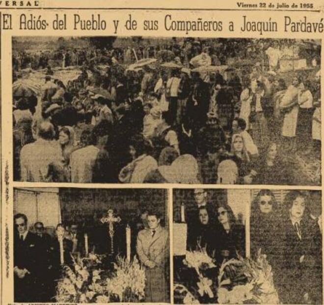 El Panteón Jardín se vistió de luto por la partida de Joaquín Pardavé. Fototeca EL UNIVERSAL 