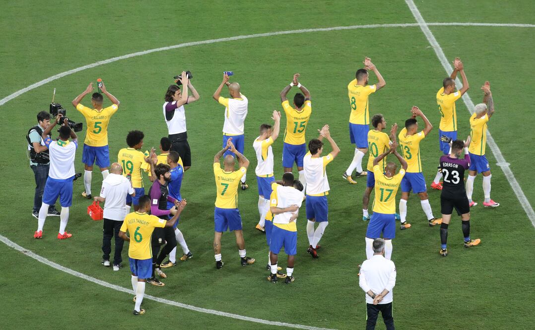 Reuters. Selección brasileña celebrando el pase al Mundial de Rusia 2018