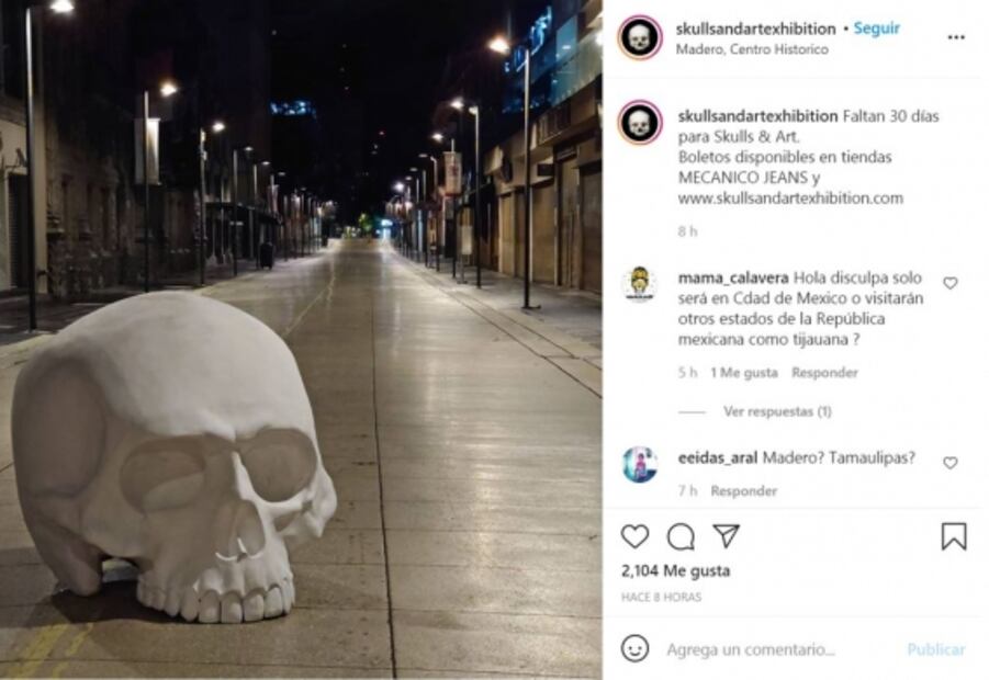 Skull and Art Exhibition. Cuándo empieza la expo inmersiva de calaveras en CDMX