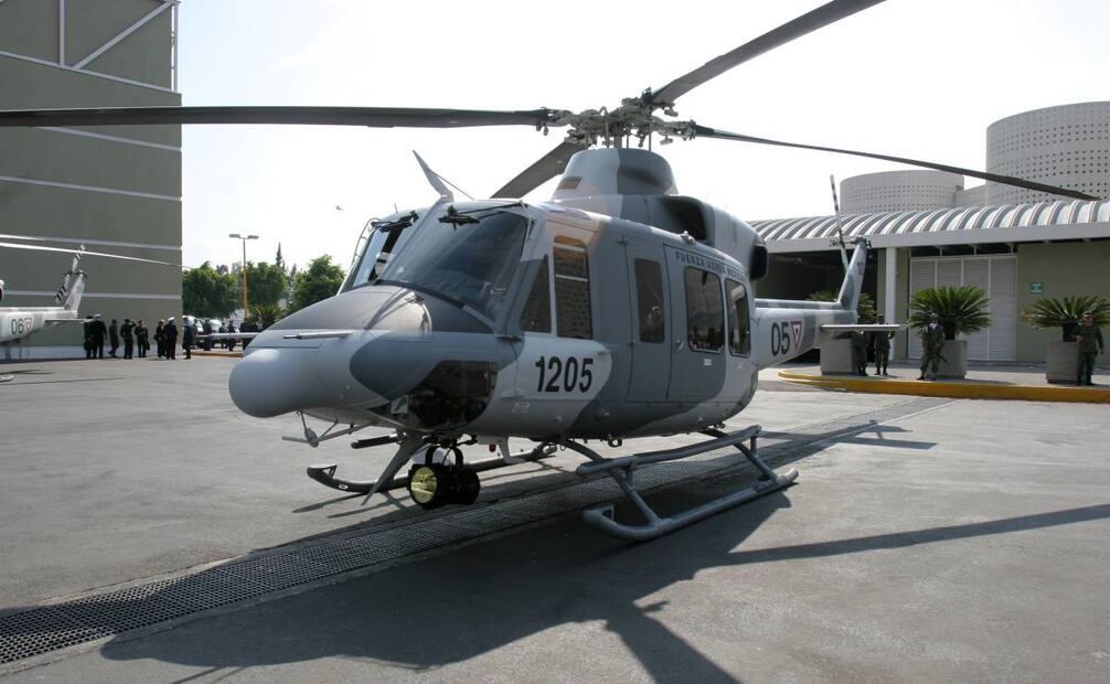 Evento de entrega de cinco helicópteros Bell-412 que transfirió el gobierno de EU a la Secretaría de Defensa por el acuerdo de la Iniciativa Mérida el 15 de diciembre de 2009. Foto: Miguel Espinosa/ Archivo EL UNIVERSAL