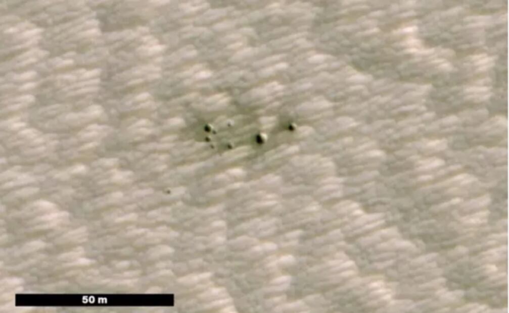 Con Inteligencia Artificial descubren nuevos cráteres en Marte