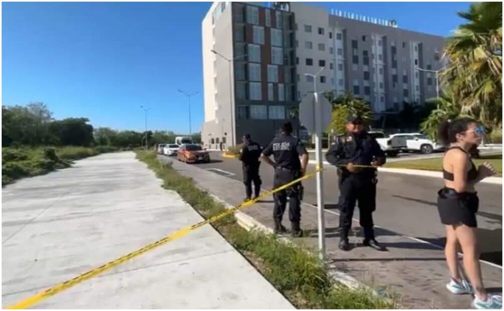 Turista holandés cae del séptimo piso en un hotel de Mérida, Yucatán este 19 de septiembre de 2024. Foto: Especial