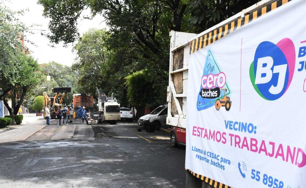La alcaldía informó que desde el inicio de la administración han realizado un trabajo constante para reparar todos los baches que afectan la circulación vehicular. Foto: Especial.