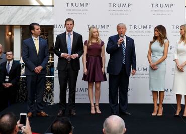 Donald Trump niega haber pedido autorización de alta seguridad para sus hijos