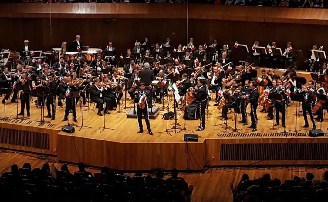 El concierto de la Orquesta Filarmónica de la UNAM duró dos horas (Foto: Facebook Mariachi Juvenil Tecalitlan)
