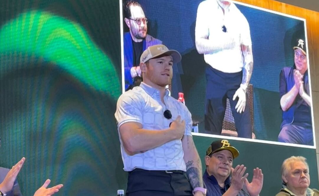 Canelo Álvarez en conferencia de prensa - Foto: Miguel Flores