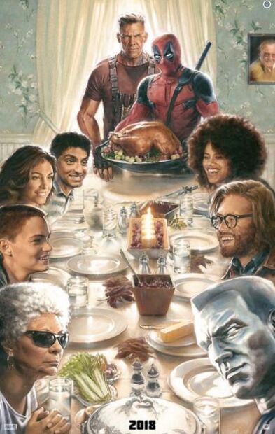 Al estilo de Bob Ross, lanzan teaser y póster de "Deadpool 2"
