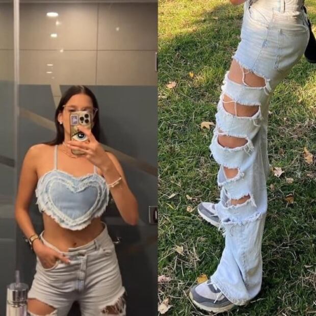 Ary Tenorio, novia de Luisito Comunica, deslumbra con jeans rotos