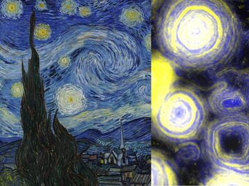 Bajo el microscopio, patrones de bacterias depredadoras se asemejan a "La noche estrellada" de Van Gogh
