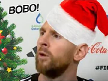 Crean villancico con la frase “¿Qué mirás, bobo?” de Messi