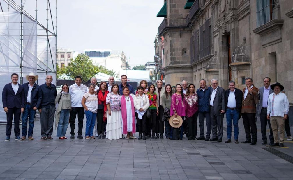 Américo Villarreal Anaya durante el mensaje de la presidenta Claudia Sheinbaum Pardo con motivo de su primer año de gobierno (05/10/2025). Foto: Especial