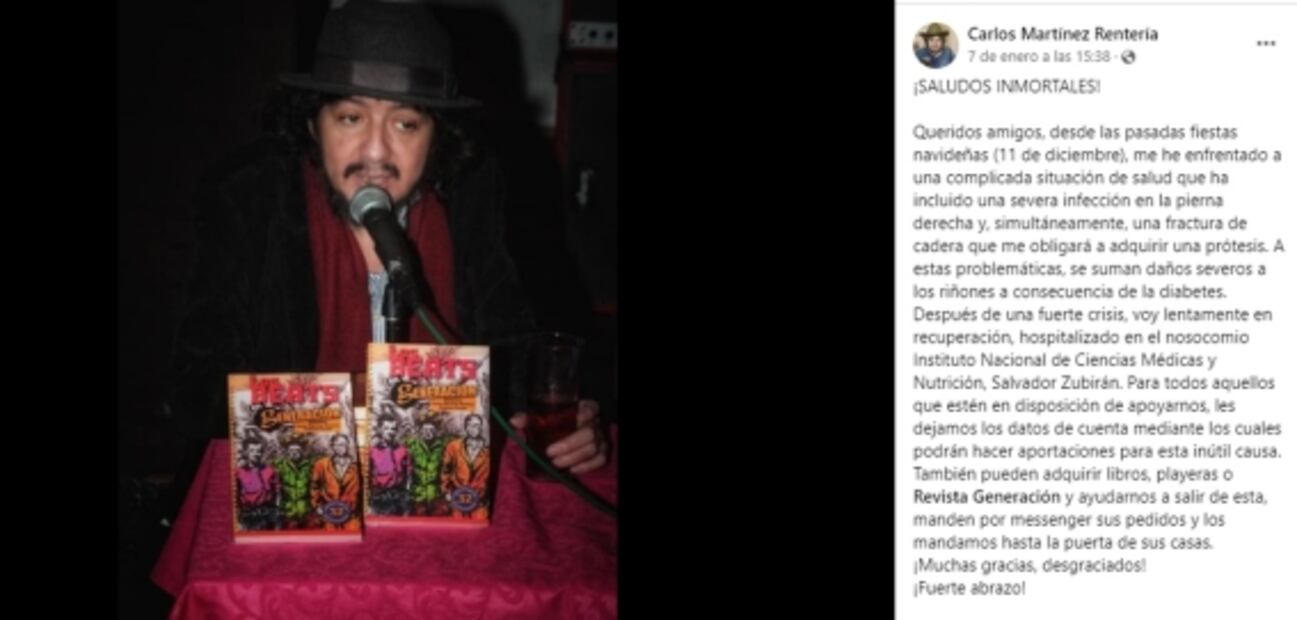 Falleció el escritor Carlos Martínez Rentería