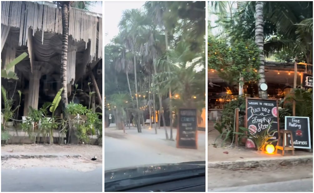 Los comerciantes locales se encuentran preocupados por la baja actividad turística en Tulum. Foto: Captura de pantalla TikTok