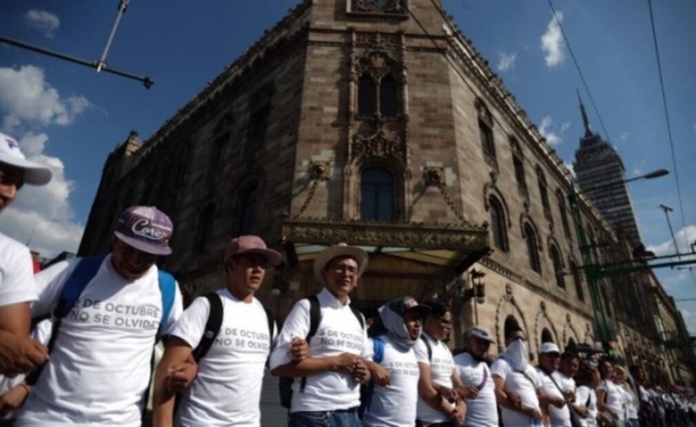 El Cinturón de Paz en la marcha del 2 de octubre, en fotos y videos
