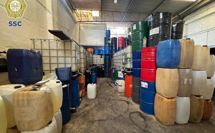 Detienen a hombre por venta y almacenamiento ilegal de combustible en la GAM; decomisan 30 mil litros de hidrocarburo