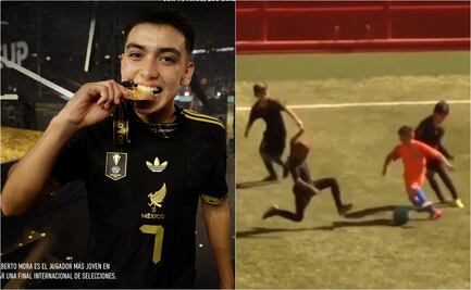 Así jugaba Gilberto Mora a los 8 años; revelan video inédito del juvenil mexicano con playera de Cruz Azul