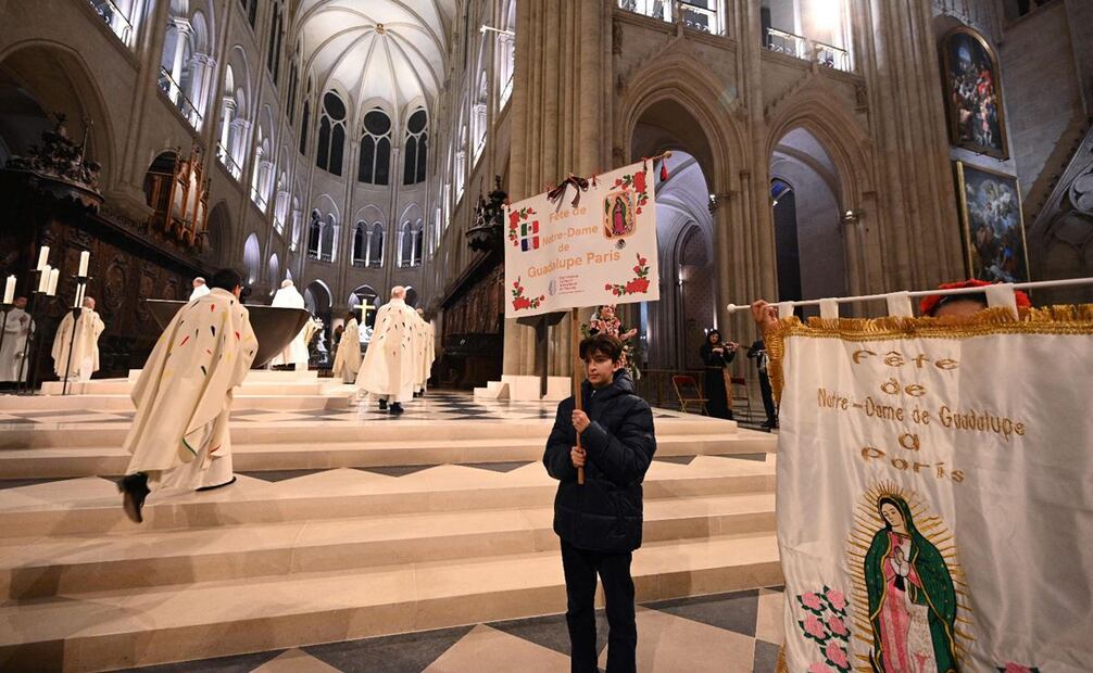 De la octava de misas previstas en este nuevo inicio, es la única dedicada a una comunidad extranjera en Francia. Foto: AFP