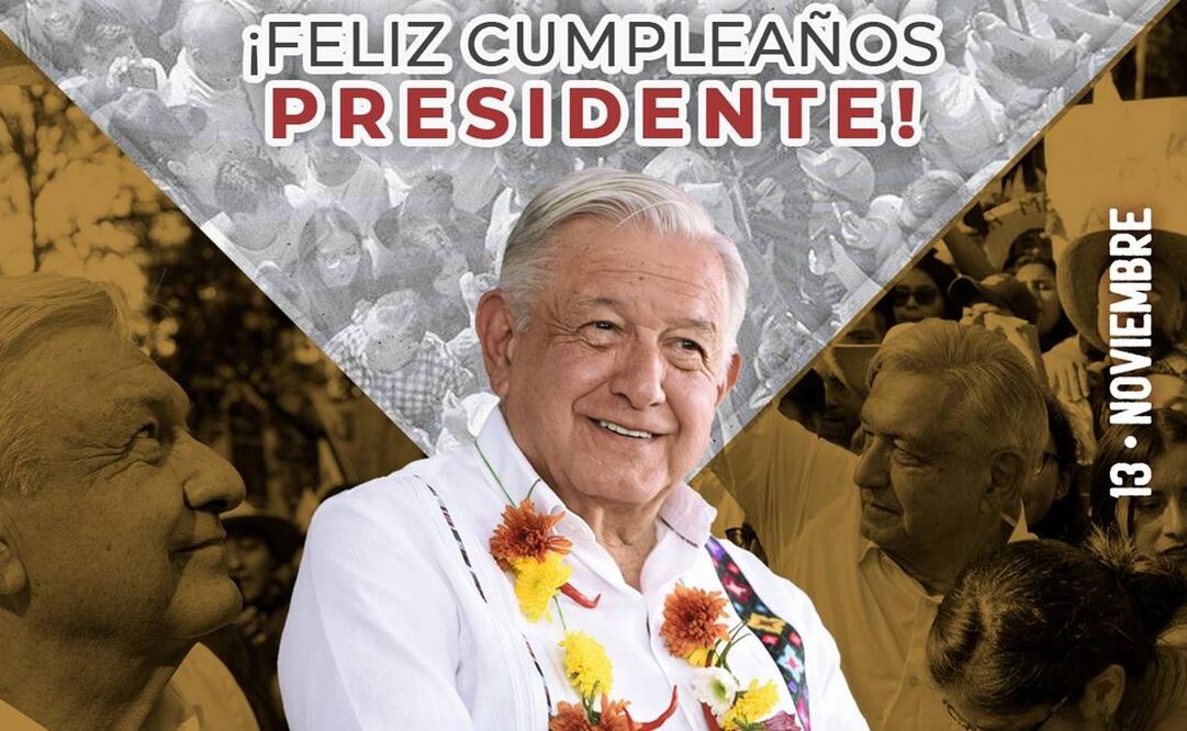 Morenistas felicitan a AMLO en su cumpleaños. Foto: Morena