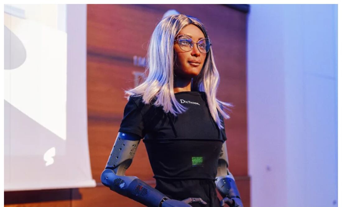 Conoce a Mika, la robot de IA contratada como CEO de una empresa. Imagen: compañía Dictador.