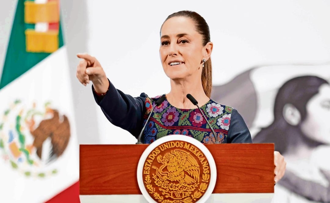 La presidenta Claudia Sheinbaum descartó un efecto inflacionario por aranceles a productos de países sin tratado comercial con México. Foto: Diego Simón Sánchez / EL UNIVERSAL