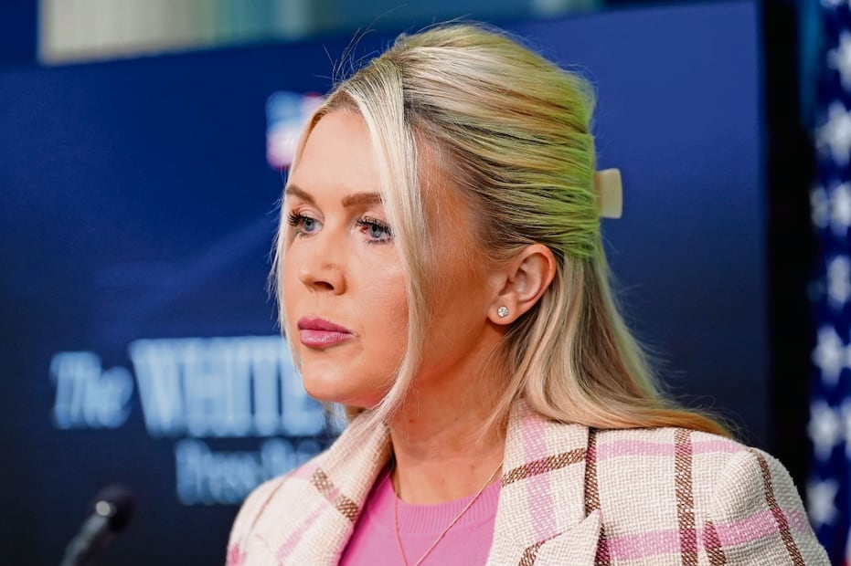 La portavoz de la Casa Blanca, Karoline Leavitt, ayer en Washington. Foto: Julia Demaree Nikhinson / AP
