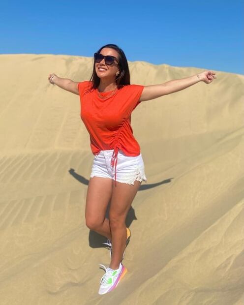 Mariazel se llevó todas las miradas con minishort y blusa