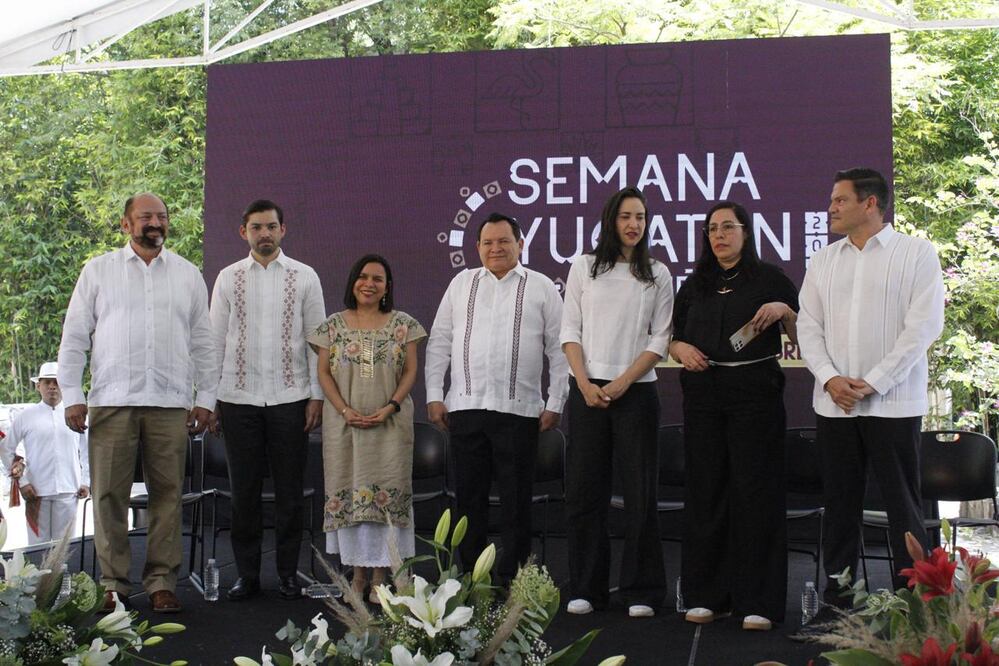 Durante la inauguración, el gobernador de Yucatán, Joaquín Jesús Díaz Mena, destacó que su gobierno impulsa el Renacimiento Maya. (Foto: Fernanda Zamora/ EL UNIVERSAL)