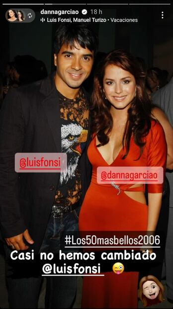 Luis Fonsi y Danna García. Fuente: Instagram @dannagarciao
