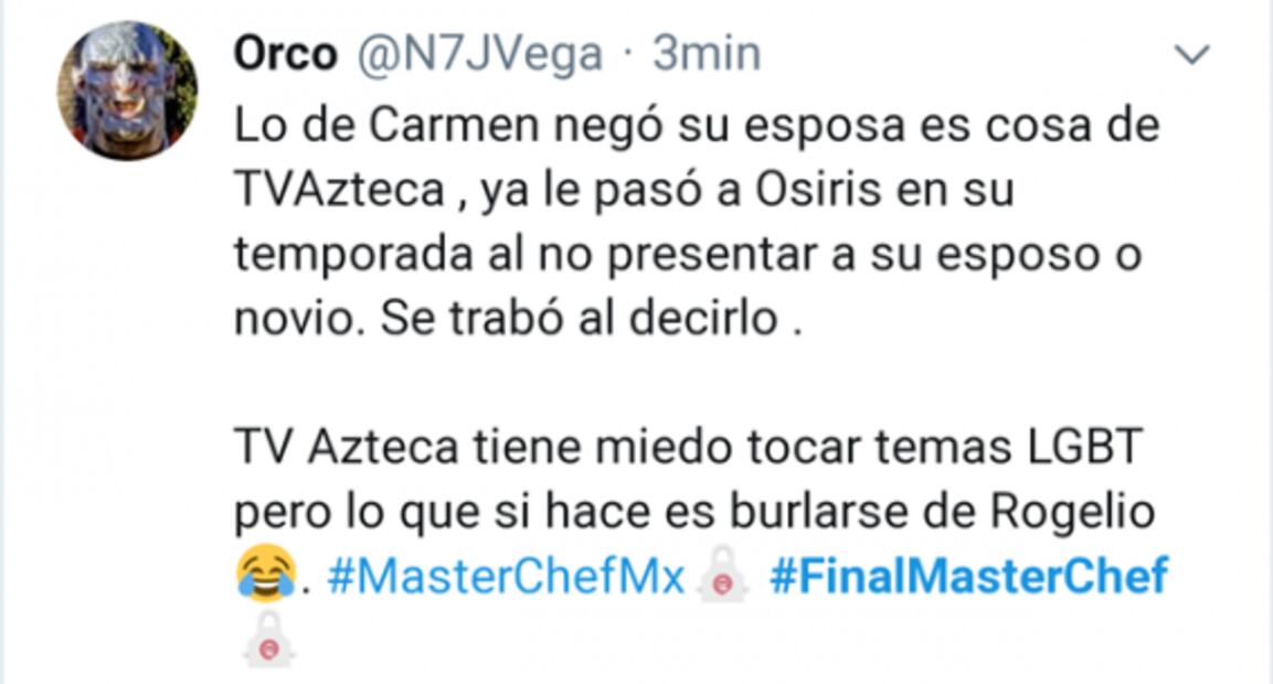 Carmen es la gran ganadora de reality "MasterChef la revancha"