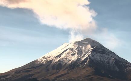 Popocatépetl registra explosión y fumarola de 2.5 kilómetros de altura