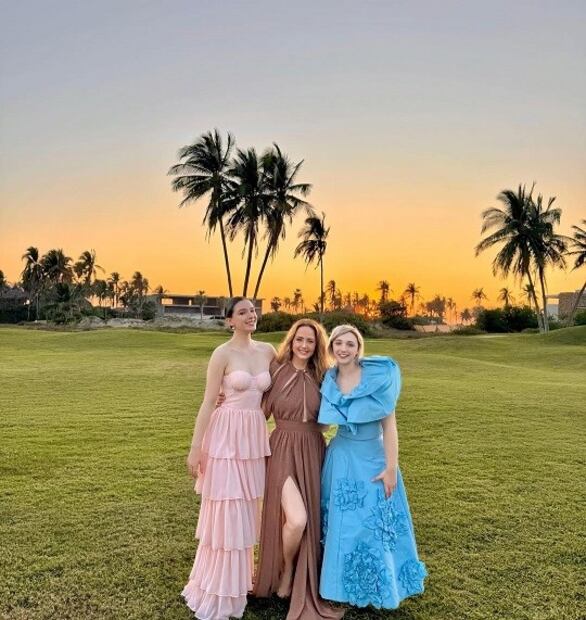 Mía Rubín, Andrea Legarreta y Nina Rubín. Foto: Instagram @andrealegarreta