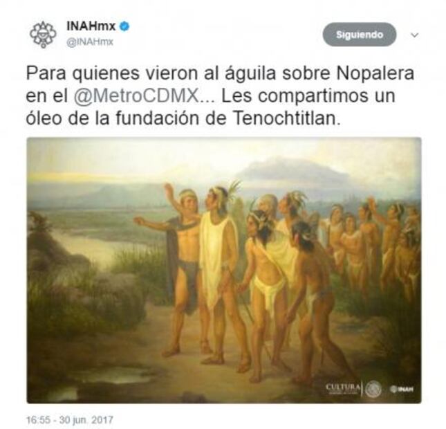 INAH "confirma" señal sagrada de águila en Metro Nopalera
