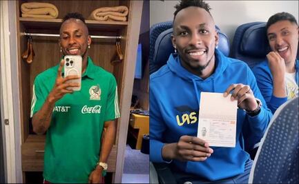 Julián Quiñones presumió su pasaporte mexicano en vuelo a Estados Unidos con el América